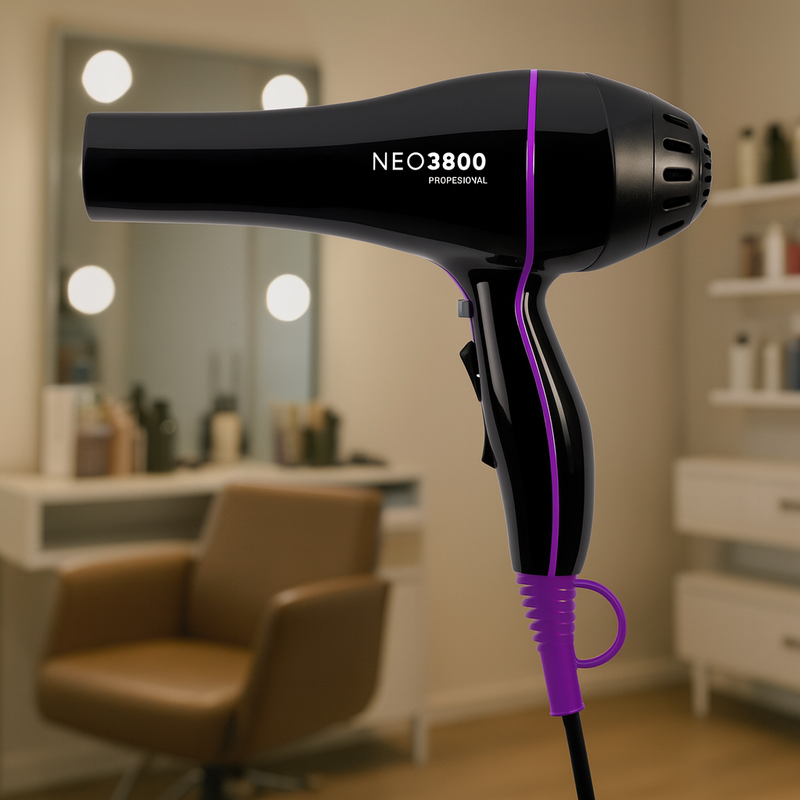 SECADOR PROFESIONAL EUROSTIL MODELO NEO IONIC 3800 CON 2000 WATT