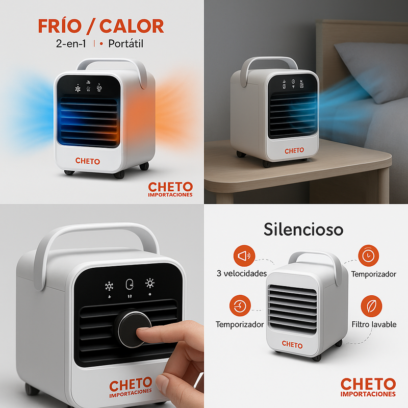 MINI AIRE ACONDICIONADO MOVIL FRIO/CALOR