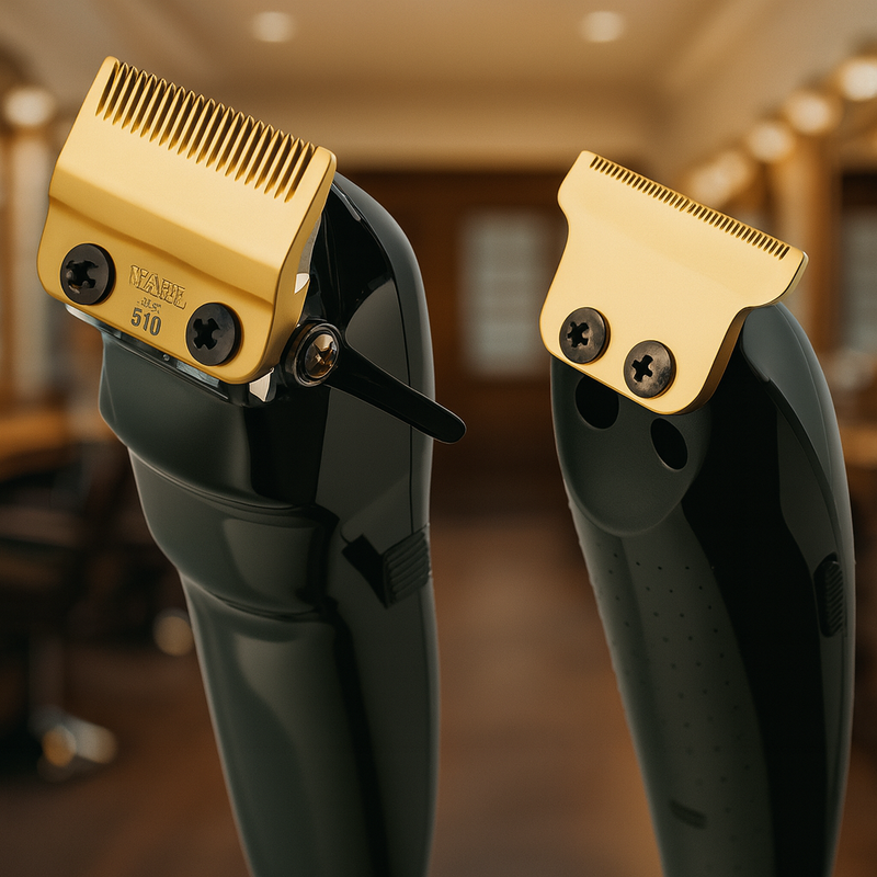 COMBO BARBER CORTADORA WAHL MAGIC CLIP CORDLESS + DETAILER INALÁMBRICA SERIE 5 STAR