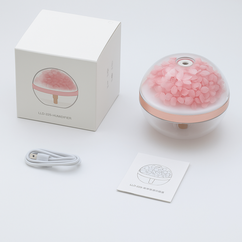 DIFUSOR/ HUMIFICADOR DE AIRE, CON FLOR ETERNA