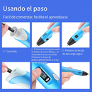 ✏️ Bolígrafo de Impresión 3D con Pantalla LED – ¡Dibuja en el aire y crea sin límites!