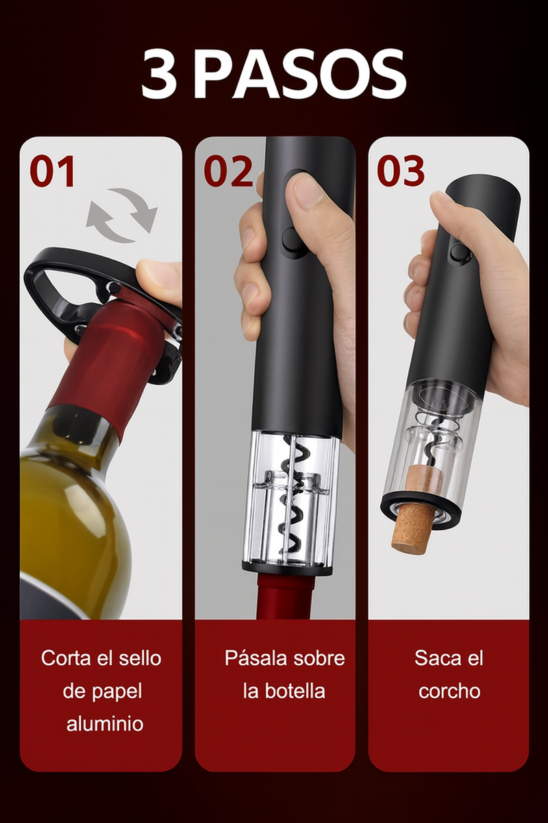 ABRIDOR DE VINO ELÉCTRICO