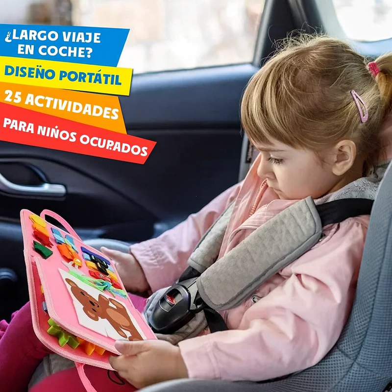 JUGUETE DE VIAJE MONTESSORI PARA NIÑOS,