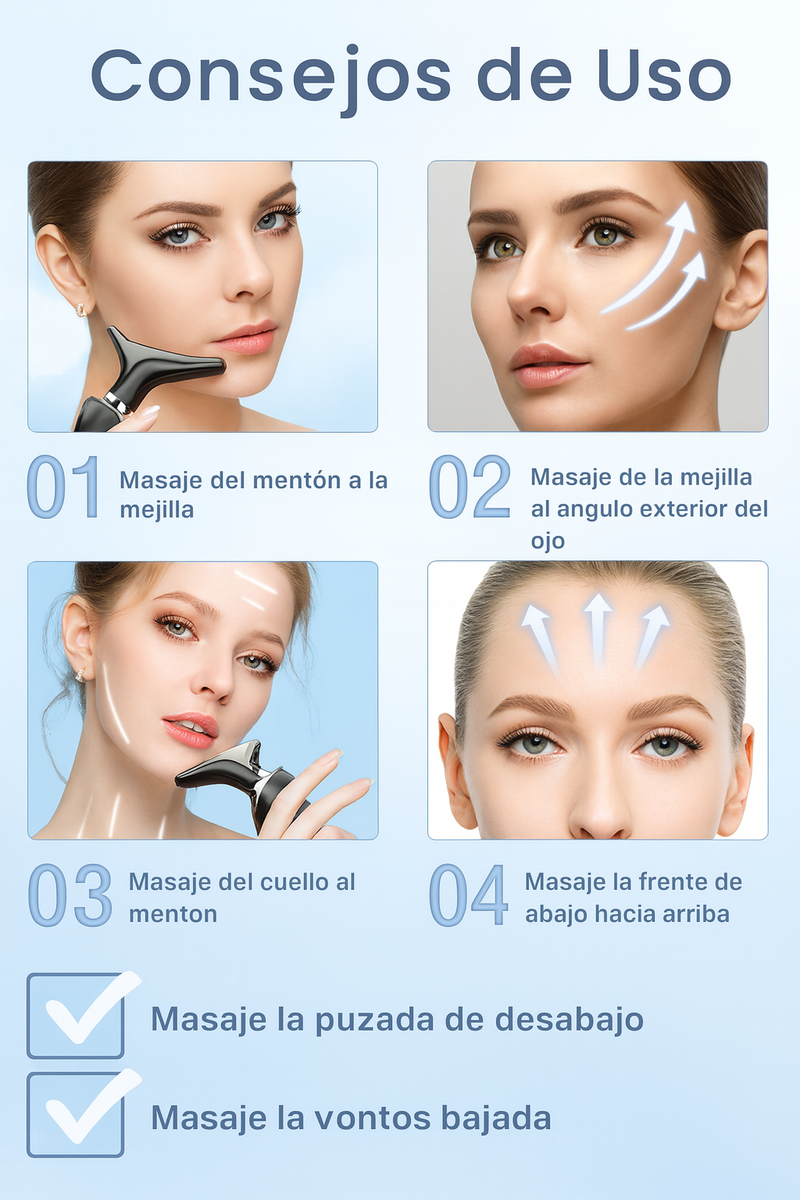 MASAJEADOR REDUCTOR DE PAPADA, MEJILLA Y CUELLO