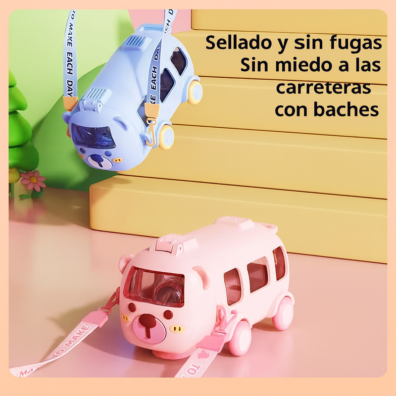 BOTELLA DE AGUA PORTÁTIL CON CORREA PARA EL HOMBRO