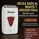 AFEITADORA SHAVER INALÁMBRICA KM-3382