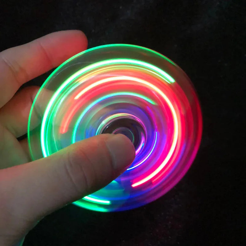 ✨ Fidget Spinner LED Luminoso – ¡Diversión y relax en cada giro!