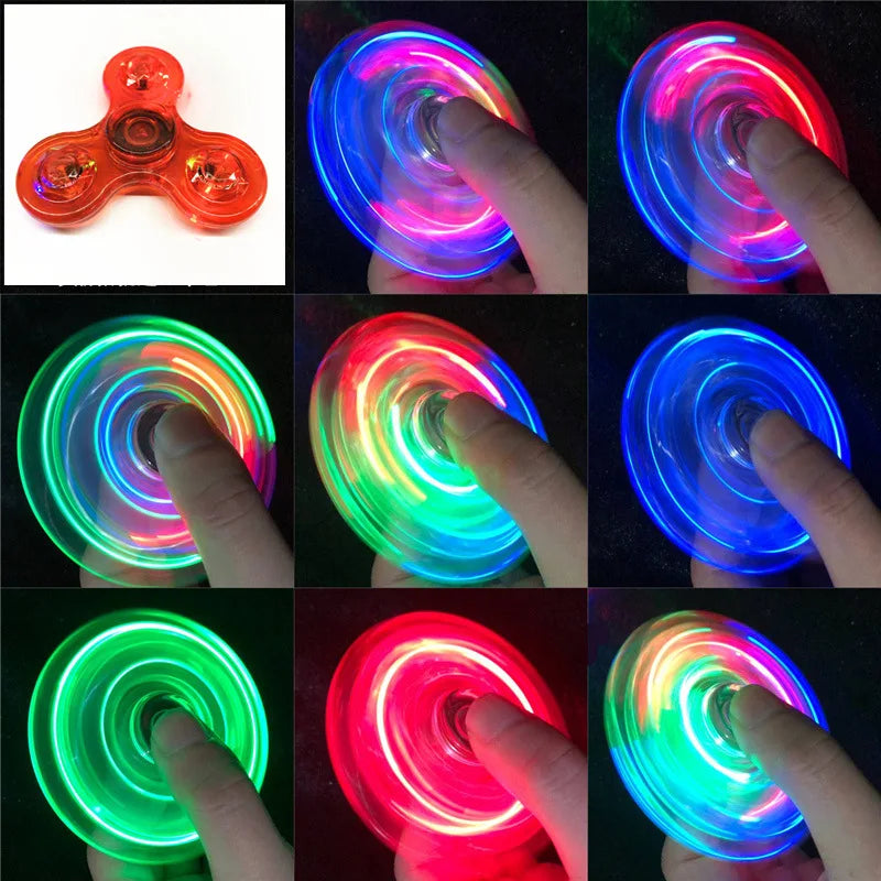 ✨ Fidget Spinner LED Luminoso – ¡Diversión y relax en cada giro!