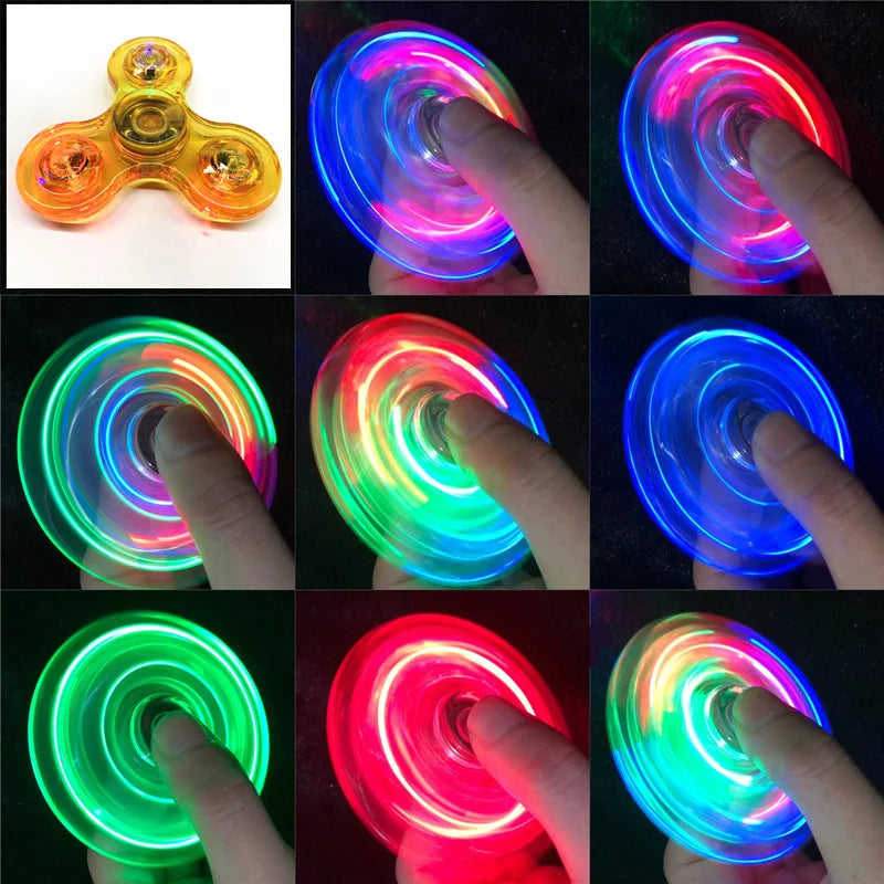 ✨ Fidget Spinner LED Luminoso – ¡Diversión y relax en cada giro!