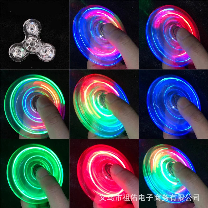 ✨ Fidget Spinner LED Luminoso – ¡Diversión y relax en cada giro!