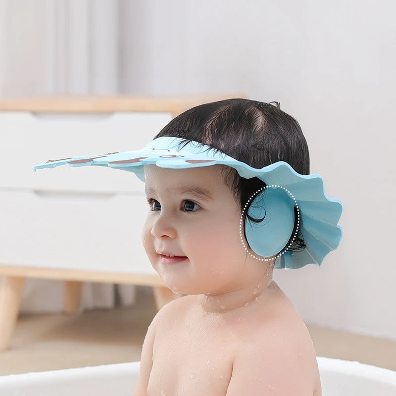 🛁 Gorro de Baño Infantil Ajustable – ¡Protección y comodidad en cada ducha!